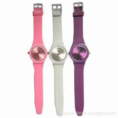 Cheap Silicone Watch with 4.0cm Case Diameter and 26cm Strap Length
